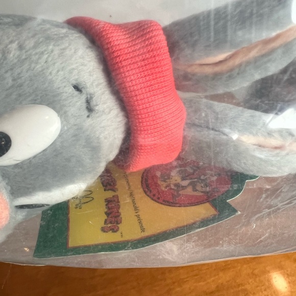 Vintage Looney Tunes x McDonald's Bugs Bunny Plush w Scarf 1992 NEW Packaged - Picture 6 of 7